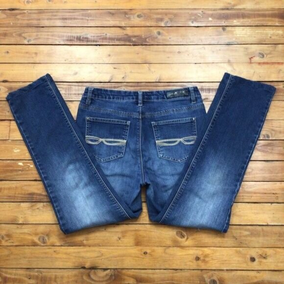 BUFFALO David Bitton jeans straight leg low rise stretchy soft denim size 4 - Picture 3 of 10